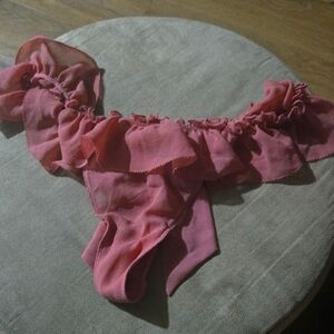 Elegant Pink Ruffled Panties